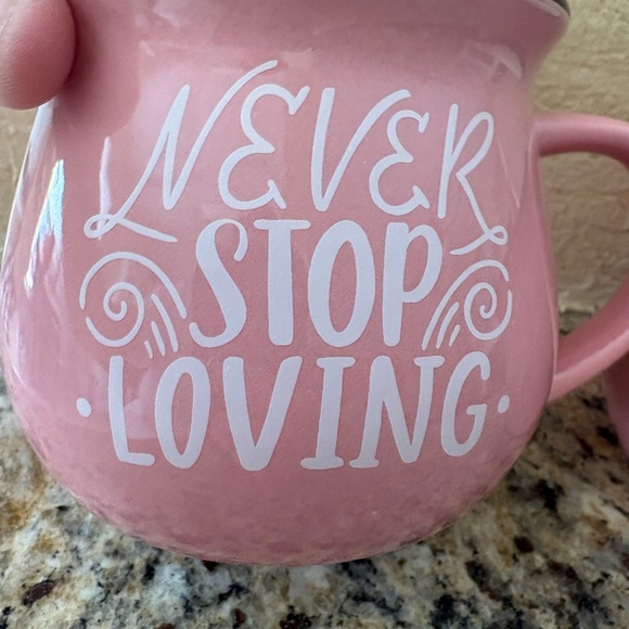 Pink Ceramic Mugs Set - Picture 3 of 5